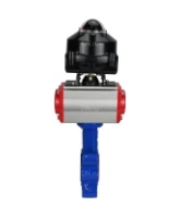 Затвор дисковый поворотный DN.ru WBV1631N-2W-Fb-H Ду150 Ру16 LUG корпус - чугун QT450, диск - нержавеющая сталь 304, уплотнение - NBR, с пневмоприводом DN.ru PA-SA-160 и БКВ APL-510N EX
