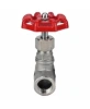 Клапан запорный DN.ru VSO3131M-1W-T-S 1″ Ду25 Ру16 двухходовой резьбовой, корпус - нержавеющая сталь 304, внутренняя/внутренняя резьба, управление штурвал