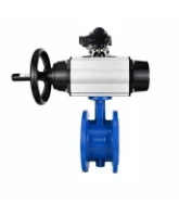 Затвор дисковый поворотный DN.ru WBV1331E-2W-F-H Ду50 Ру16 фланцевый, корпус - чугун GGG40, диск - нержавеющая сталь 304, уплотнение - EPDM, с пневмоприводом DN.ru PA-DA-105-1 и БКВ APL-210N