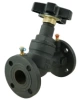 Клапан балансировочный DN.ru VB1431V-F Ду15 Ру16 чугунный, фланцевый, с ниппелями