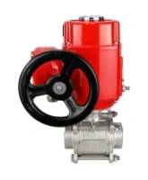 Кран шаровой DN.ru BV3232P(3pc)-FP-W-ISO-H Ду50 Ру40 полнопроходной двухходовой, нержавеющая сталь SS316, под приварку, уплотнение - PTFE, с электроприводом DN.ru QT-EX-010M-O2-220VAC-У1