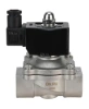Клапан электромагнитный DN.ru VS331-VT-NO-24VDC 3/8″ Ду10 Ру10, соленоидный двухходовой, корпус - нержавеющая сталь 304, уплотнение - Viton, резьбовой, нормально-открытый, прямого действия, катушка - 24В