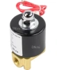 Клапан электромагнитный DN.ru VS100-ET-NC-24VAC 1/8″ Ду6 Ру10 прямого действия двухходовой, корпус - латунь, присоединение - внутренняя резьба, уплотнение - EPDM, нормально-закрытый, катушка - 24 В AC