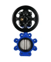 Затвор дисковый поворотный DN.ru WBV1631N-2W-Fb-H Ду150 Ру16 LUG корпус - чугун QT450, диск - нержавеющая сталь 304, уплотнение - NBR, с пневмоприводом PA-DA-105-1