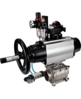 Кран шаровой DN.ru BV3232P(3pc)-FP-W-ISO-H Ду80 Ру25, полнопроходной, трехсоставной, нержавеющая сталь 316, уплотнение - PTFE, под приварку, с пневмоприводом PA-DA-105-1, пневмораспределителем 4V320-08 AC220V, БКВ APL-210N, БПВ AFC2000