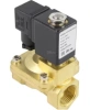 Клапан электромагнитный DN.ru VS400-VT-NC-24VDC 1 1/4″ Ду32 Ру16, соленоидный двухходовой, корпус - латунь, уплотнение - Viton, резьбовой, нормально-закрытый, пилотный, катушка - 24В