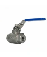 Кран шаровой DN.ru BV3232P(2pc)-FP-T-H Ду8 Ру140 полнопроходной двухходовой, нержавеющая сталь 316, внутренняя резьба, уплотнение - PTFE, ручка-рычаг
