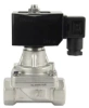 Клапан электромагнитный DN.ru VS731-PT-NC-24VAC 3/4″ Ду20 Ру6 прямого действия двухходовой, корпус - сталь нержавеющая 304, присоединение - внутренняя резьба, уплотнение - PTFE, нормально-закрытый, катушка - 24 В AC