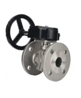 Кран шаровой DN.ru BV3232P(2pc)-FP-F-ISO-H Ду50 Ру16 полнопроходной фланцевый, корпус - нержавеющая сталь 316, уплотнение - PTFE, с редуктором RDN RQN3-150Z-T24