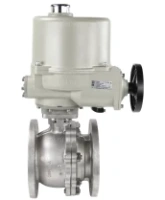 Кран шаровой DN.ru BV3232P(2pc)-FP-F-ISO-H Ду80 Ру16 полнопроходной двухходовой, нержавеющая сталь 316, фланцевый, уплотнение - PTFE, с электроприводом ГЗ-ОФ-110/11М 220В