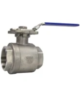 Кран шаровой DN.ru BV3232P(2pc)-FP-T-ISO-H Ду65 Ру40 полнопроходной двухходовой, нержавеющая сталь 316, внутренняя резьба, уплотнение - PTFE, с ISO-фланцем и рукояткой, 17х17, F07/F10
