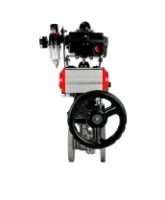 Кран шаровой DN.ru BV3232P(2pc)-FP-F-ISO-H Ду50 Ру16 полнопроходной фланцевый, корпус - нерж.сталь SS316, уплотнение - PTFE, с пн.приводом PA-DA-083, пн.распределителем 4M320-08 AC220V, БКВ APL-410N EX, ручным дублером MON2-450-T28-ISO и БПВ AFC2000