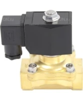 Клапан электромагнитный DN.ru VS200-ET-NC-24VDC 3/4″ Ду20 Ру7, соленоидный двухходовой, корпус - латунь, уплотнение - EPDM, резьбовой, нормально-закрытый, прямого действия, катушка - 24В