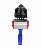 Затвор дисковый поворотный DN.ru WBV1616E-2W-Fb-H Ду100 Ру16 LUG корпус - чугун QT450, диск - чугун QT450, уплотнение - EPDM, с пневмоприводом DN.ru PA-SA-130 и БКВ APL-510N EX